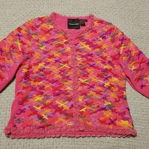 Michael Simon Sweater Pink with Ribbon